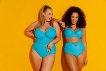 Curvy Kate Sheer Class High Waist Bikini Brief Turquoise