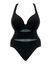 Curvy Kate Sheer Class Plunge Swimsuit Black