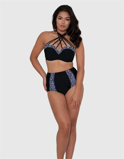 Curvy Kate Galaxy Bandeau Bikini Multi Print