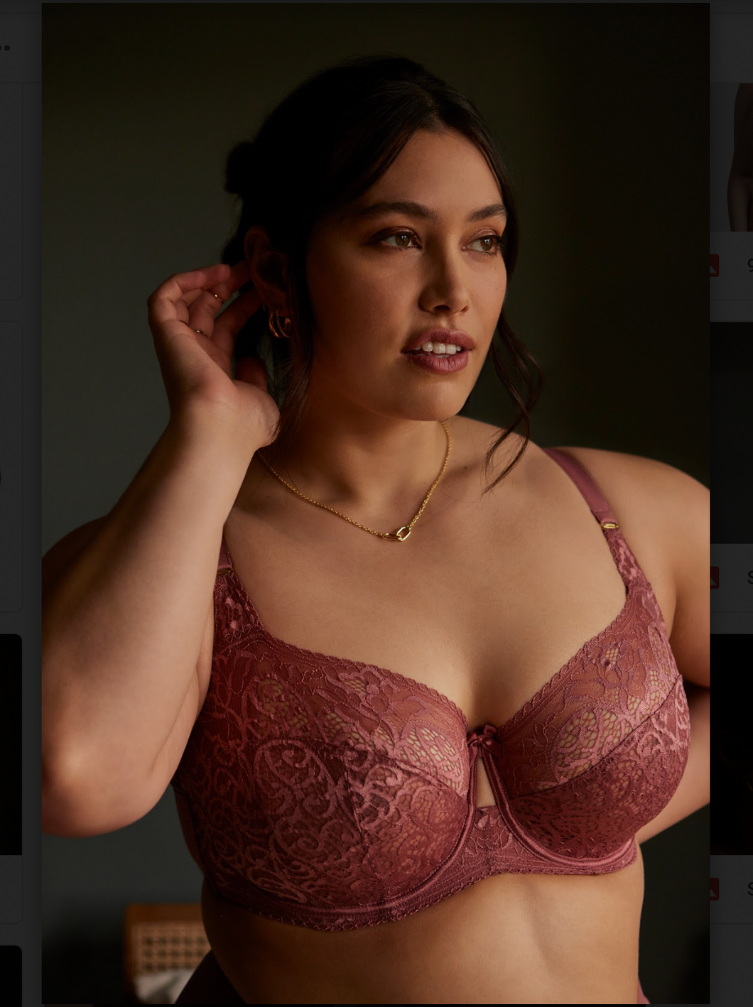 Panache Estel Full Cup Rose Gold Uplifting LLC