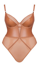 Curvy Kate Lucky Star Plunge Bodysuit Tan
