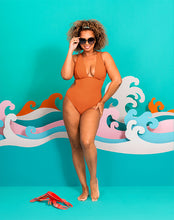 Curvy Kate Holiday Crush Non-wired Plunge Swimsuit Rust