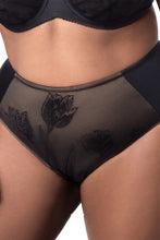 Elila Tulip Embroidered Panty Black