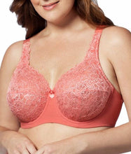 Elila Stretch Lace Full Coverage Underwire Coral
