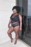 Curvy Kate Hi Voltage Plunge Tankini Black