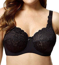 Elila Stretch Lace Full Coverage Underwire Black