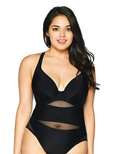 Curvy Kate Sheer Class Plunge Swimsuit Black