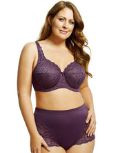 Elila Stretch Lace Full Coverage Underwire Plum