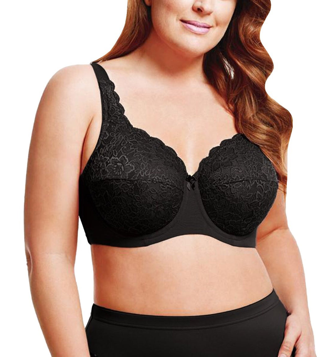 Elila Stretch Lace Full Coverage Underwire Black – Uplifting, LLC